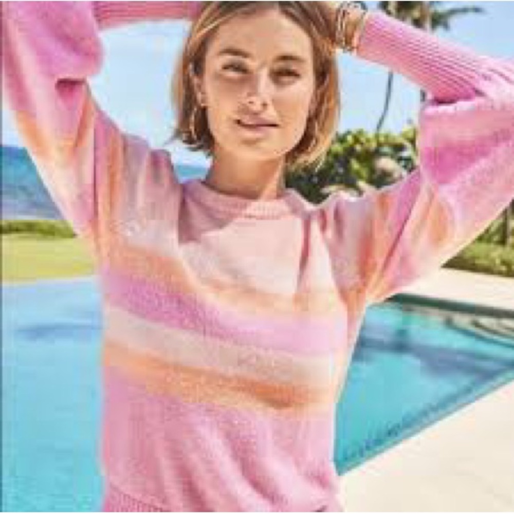 NWT super cute and comfy Lilly Pulitzer pink Ritza Sweater XL